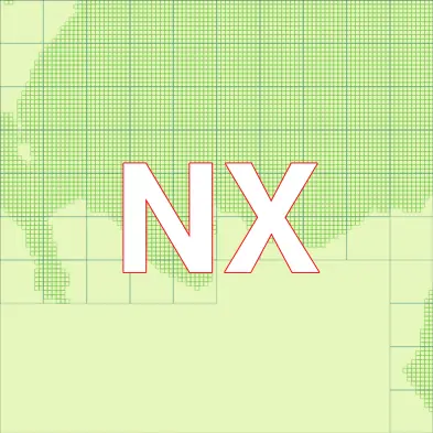 A map of the NX 100km map square